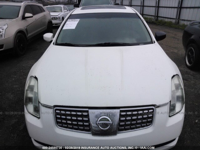 1N4BA41E84C923067 - 2004 NISSAN MAXIMA SE/SL WHITE photo 6