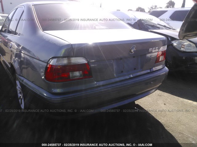 WBADT43413G027229 - 2003 BMW 525 I AUTOMATIC BLUE photo 6