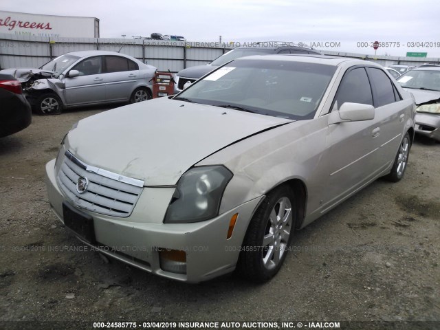 1G6DP577770130027 - 2007 CADILLAC CTS HI FEATURE V6 GOLD photo 2