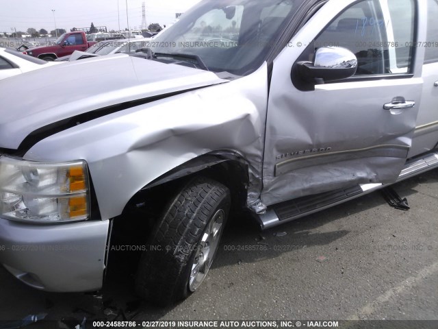 3GCPCSE06BG116246 - 2011 CHEVROLET SILVERADO C1500 LT SILVER photo 6