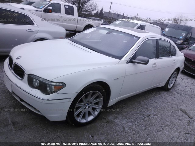 WBAGN63534DS54730 - 2004 BMW 745 LI WHITE photo 2