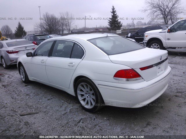 WBAGN63534DS54730 - 2004 BMW 745 LI WHITE photo 3