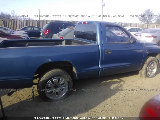 1D7FL46K74S612391 - 2004 DODGE DAKOTA SLT BLUE photo 6