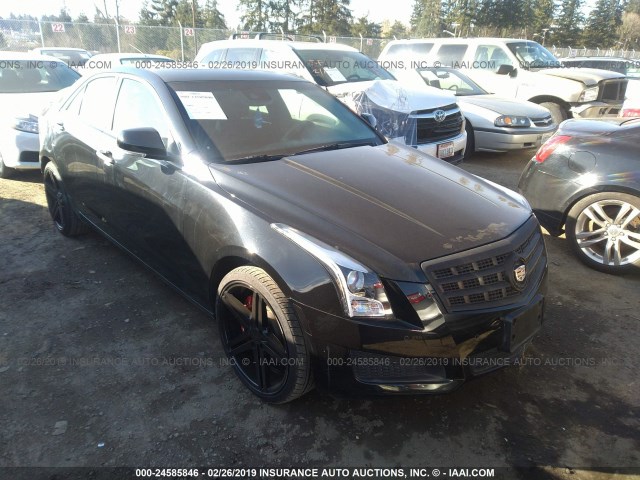 1G6AH5SXXD0140361 - 2013 CADILLAC ATS LUXURY BLACK photo 1