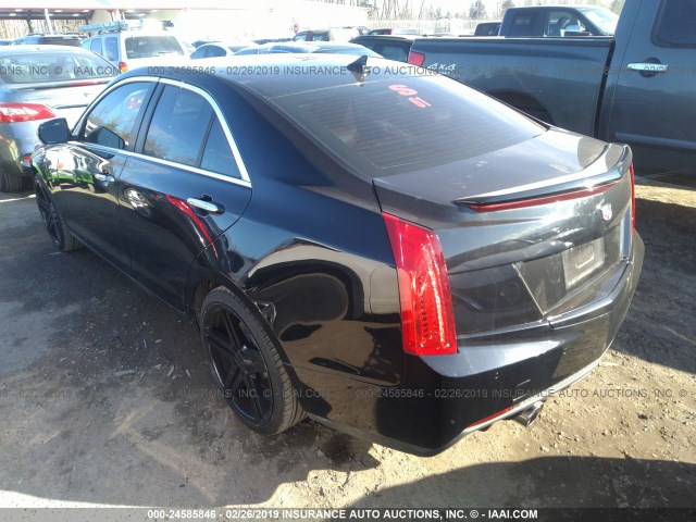 1G6AH5SXXD0140361 - 2013 CADILLAC ATS LUXURY BLACK photo 3