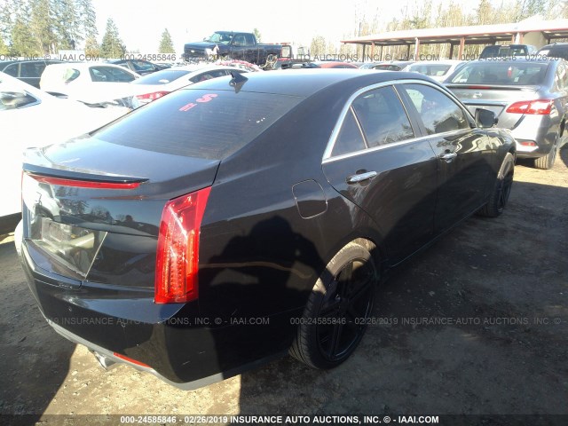 1G6AH5SXXD0140361 - 2013 CADILLAC ATS LUXURY BLACK photo 4