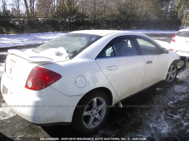 1G2ZF57B784164557 - 2008 PONTIAC G6 VALUE LEADER/BASE WHITE photo 4