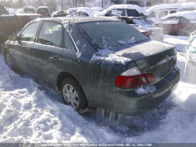 4T1BF28B63U295509 - 2003 TOYOTA AVALON XL/XLS GREEN photo 3