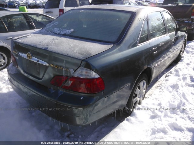 4T1BF28B63U295509 - 2003 TOYOTA AVALON XL/XLS GREEN photo 4