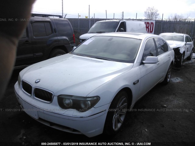 WBAGN63493DR12928 - 2003 BMW 745 LI WHITE photo 2