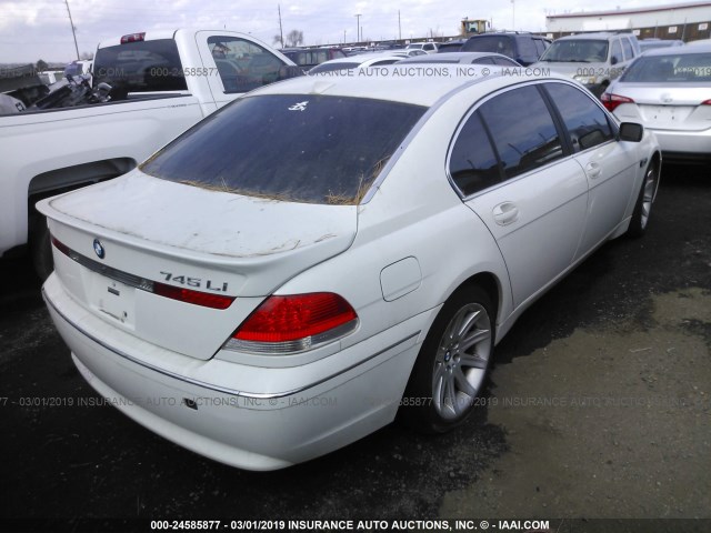 WBAGN63493DR12928 - 2003 BMW 745 LI WHITE photo 4