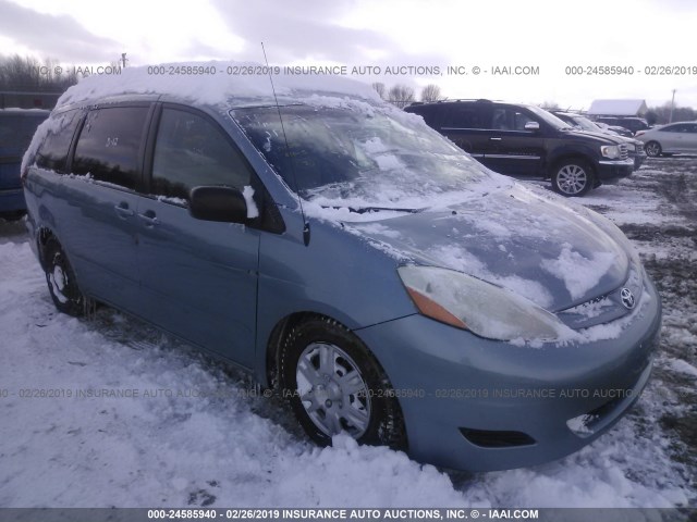 5TDZK23CX8S172838 - 2008 TOYOTA SIENNA CE/LE BLUE photo 1