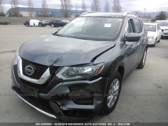 JN8AT2MT6JW450752 - 2018 NISSAN ROGUE S/SL/SV GRAY photo 2