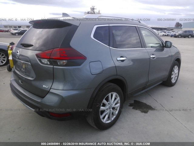 JN8AT2MT6JW450752 - 2018 NISSAN ROGUE S/SL/SV GRAY photo 4