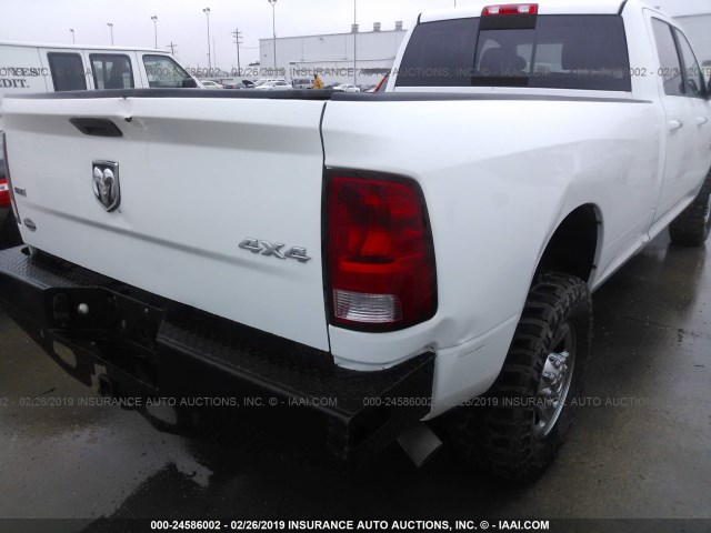 3C6UR5JL8DG546406 - 2013 RAM 2500 SLT WHITE photo 6