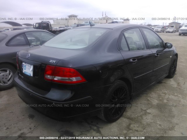 YS3FD49Y171120398 - 2007 SAAB 9-3 2.0T BLACK photo 4