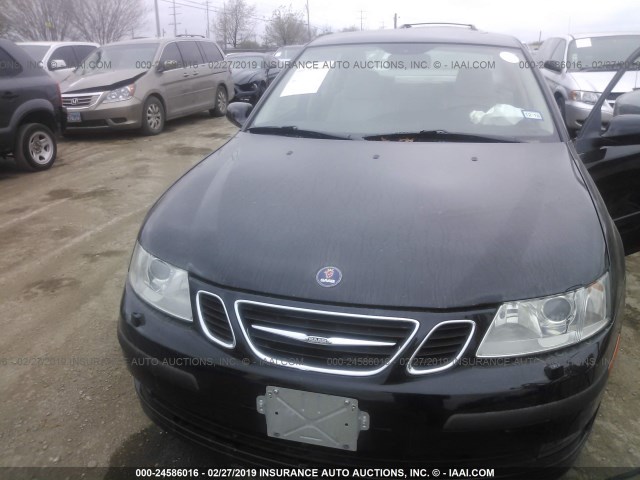 YS3FD49Y171120398 - 2007 SAAB 9-3 2.0T BLACK photo 6