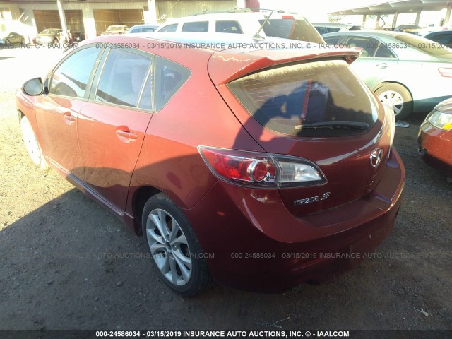 JM1BL1K69B1494136 - 2011 MAZDA 3 S RED photo 3