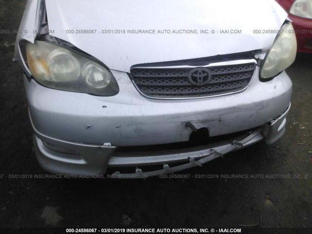 1NXBR32E36Z614207 - 2006 TOYOTA COROLLA CE/LE/S SILVER photo 6