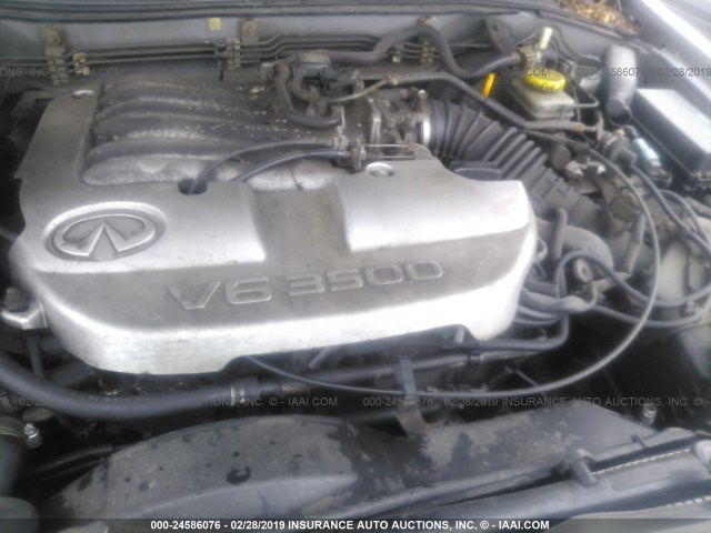 JNRDR09Y01W221435 - 2001 INFINITI QX4 SILVER photo 10