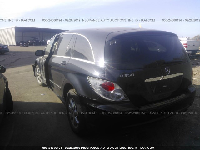 4JGCB56E58A078248 - 2008 MERCEDES-BENZ R 350 BLACK photo 3