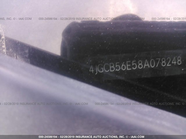 4JGCB56E58A078248 - 2008 MERCEDES-BENZ R 350 BLACK photo 9