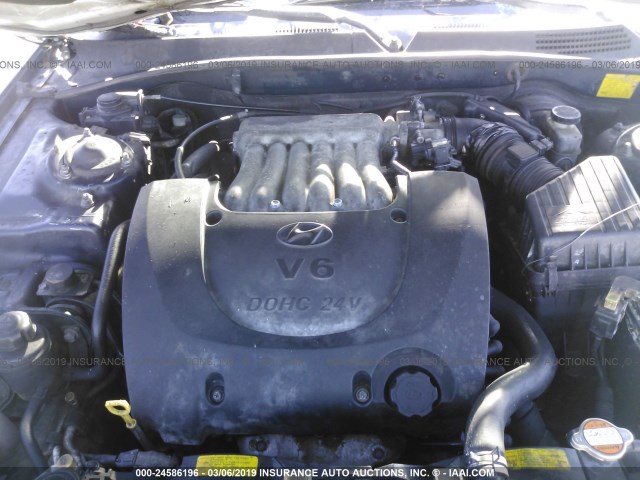 KMHWF25V6YA202397 - 2000 HYUNDAI SONATA GL TURQUOISE photo 10