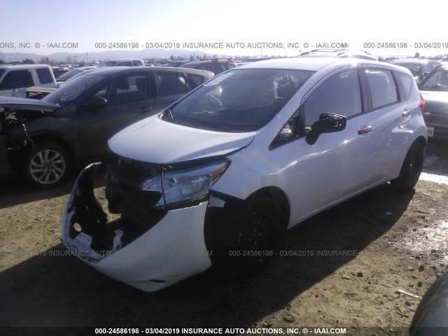 3N1CE2CP9GL374724 - 2016 NISSAN VERSA NOTE S/S PLUS/SV/SL/SR WHITE photo 2