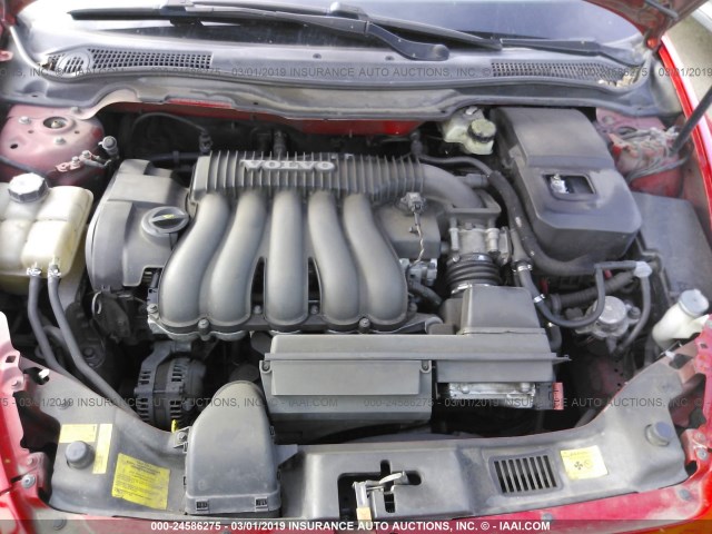 YV1MS382162202484 - 2006 VOLVO S40 2.4I RED photo 10