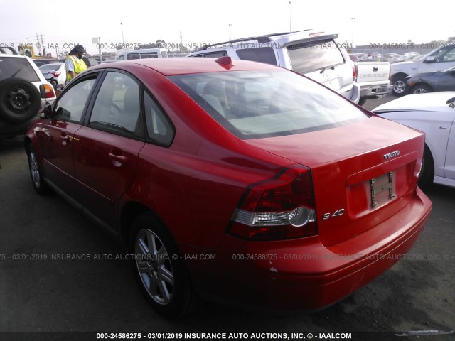 YV1MS382162202484 - 2006 VOLVO S40 2.4I RED photo 3