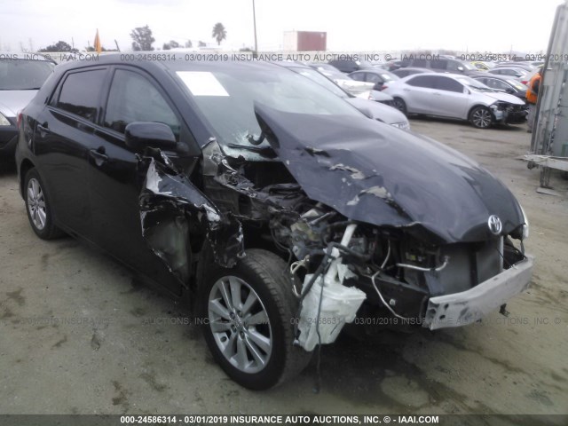 2T1KU4EE7AC534113 - 2010 TOYOTA COROLLA MATRIX  BLACK photo 1