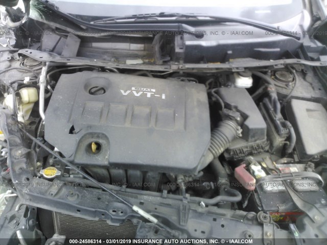 2T1KU4EE7AC534113 - 2010 TOYOTA COROLLA MATRIX  BLACK photo 10