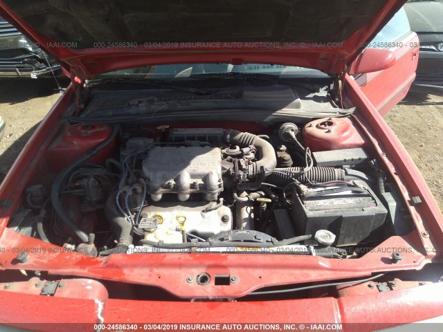 1C3EU4539SF655329 - 1995 CHRYSLER LEBARON GTC RED photo 10