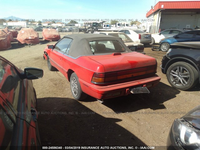 1C3EU4539SF655329 - 1995 CHRYSLER LEBARON GTC RED photo 3