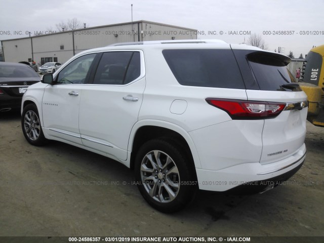 1GNEVJKW9JJ109865 - 2018 CHEVROLET TRAVERSE PREMIER WHITE photo 3