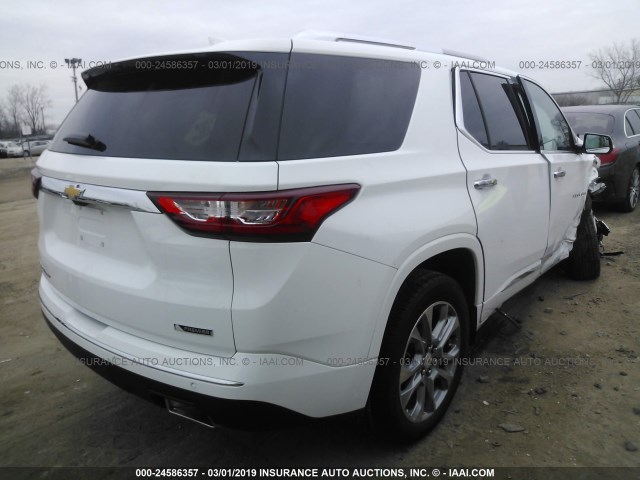 1GNEVJKW9JJ109865 - 2018 CHEVROLET TRAVERSE PREMIER WHITE photo 4