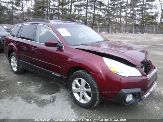 4S4BRCKC6D3240953 - 2013 SUBARU OUTBACK 2.5I LIMITED RED photo 1