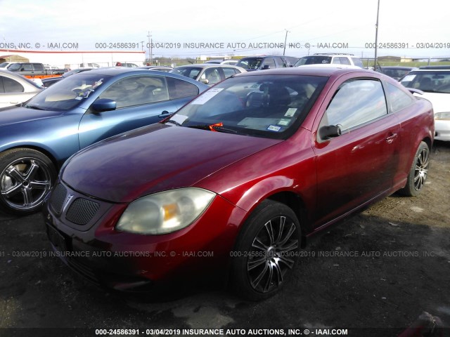 1G2AN18B877248715 - 2007 PONTIAC G5 GT RED photo 2