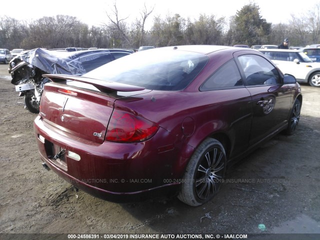 1G2AN18B877248715 - 2007 PONTIAC G5 GT RED photo 4