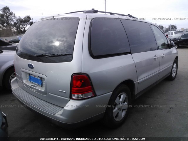 2FMZA57664BB04410 - 2004 FORD FREESTAR SES SILVER photo 4