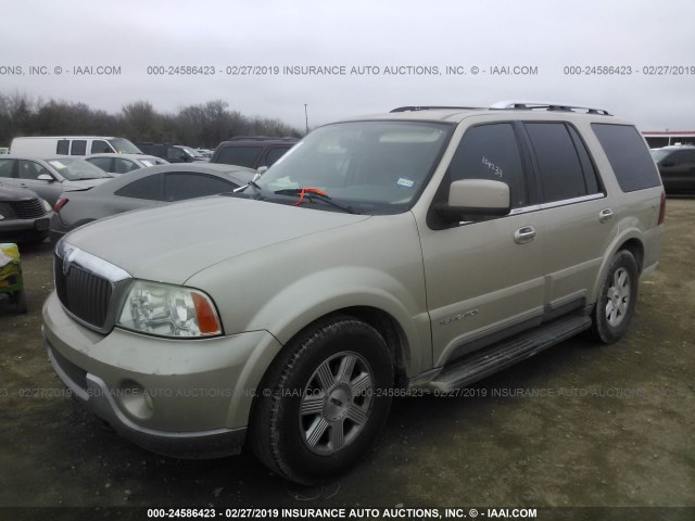5LMFU28R24LJ26709 - 2004 LINCOLN NAVIGATOR BEIGE photo 2