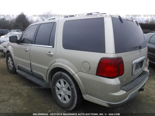 5LMFU28R24LJ26709 - 2004 LINCOLN NAVIGATOR BEIGE photo 3