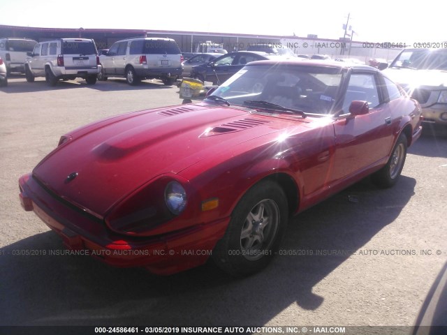 JN1HZ04S8DX574592 - 1983 DATSUN 280ZX RED photo 2