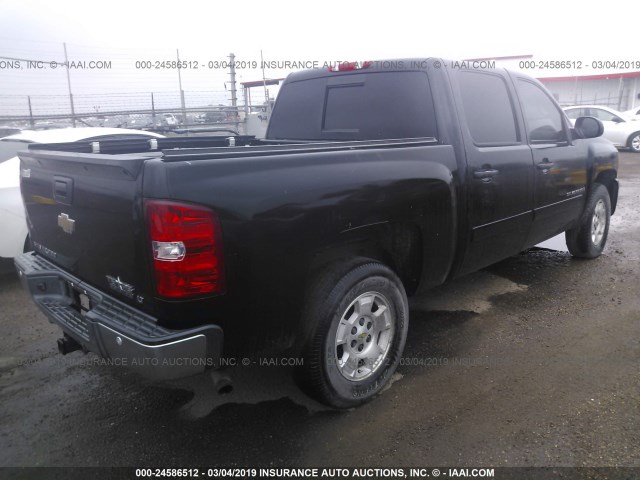 3GCEC13J98G225273 - 2008 CHEVROLET SILVERADO C1500 BLACK photo 4