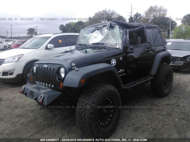 1J4AA2D14AL204665 - 2010 JEEP WRANGLER SPORT BLACK photo 2