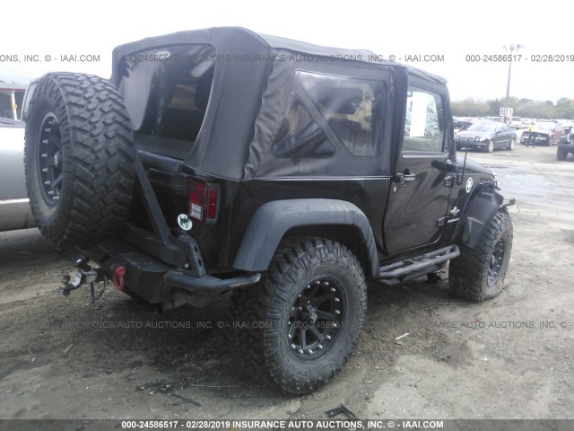 1J4AA2D14AL204665 - 2010 JEEP WRANGLER SPORT BLACK photo 4