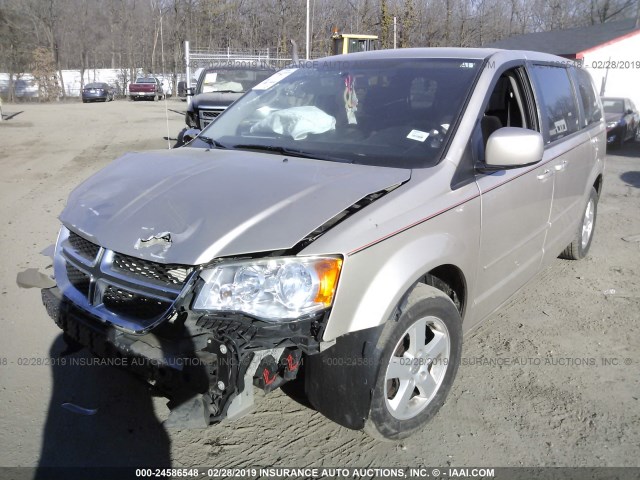 2C4RDGCG8DR528524 - 2013 DODGE GRAND CARAVAN SXT GOLD photo 2