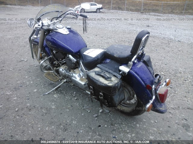 JYAVM01E63A048553 - 2003 YAMAHA XVS65 A PURPLE photo 3