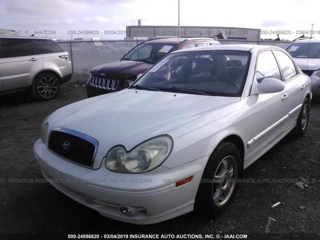 KMHWF25S13A881817 - 2003 HYUNDAI SONATA GL WHITE photo 2