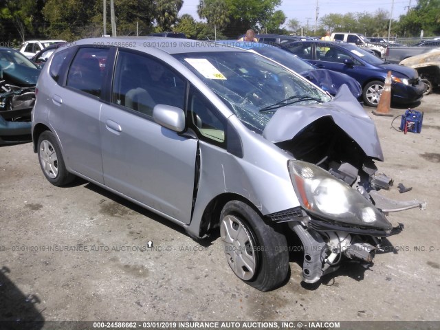 JHMGE8H38DC003678 - 2013 HONDA FIT SILVER photo 1